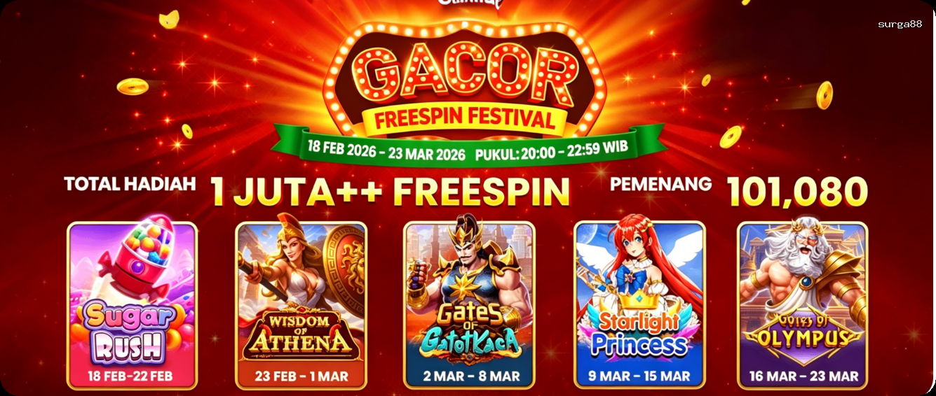 Login surga88 Sekarang Bonus Melimpah